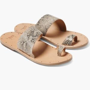 Beek Finch Sandal snake Snakeskin Slide Sandals women’s size 9 NWT